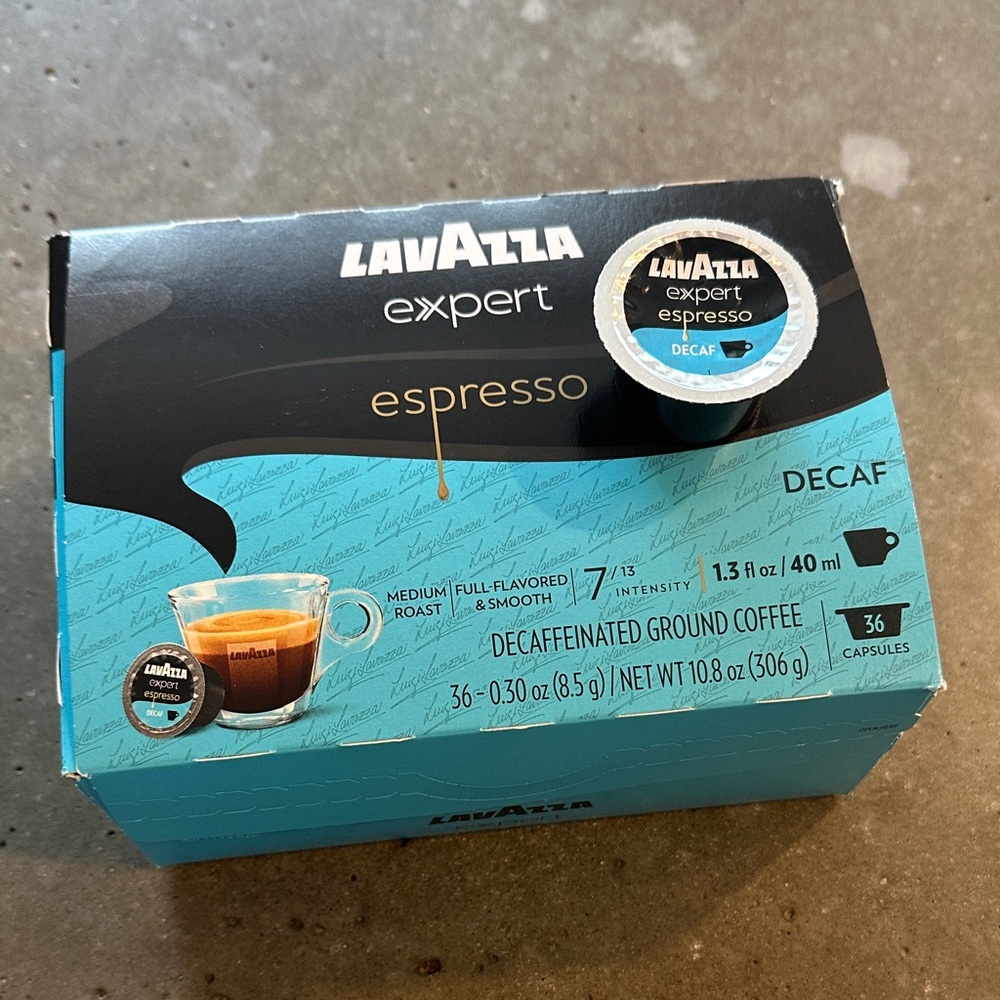 Lavazza Expert Espresso Decaf Capsules - box of 35 capsules